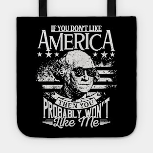 4th of July American Flag Tote