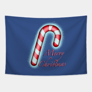 Candy cane sparkles merry Christmas Tapestry