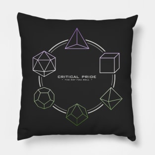 DnD Critical Pride Queer Pillow