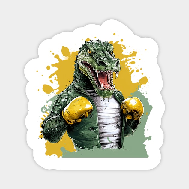 boxer crocodile Magnet by boxermaniac