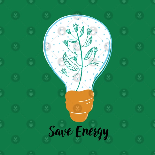 Save Energy Earth Day in Green by hwprintsco