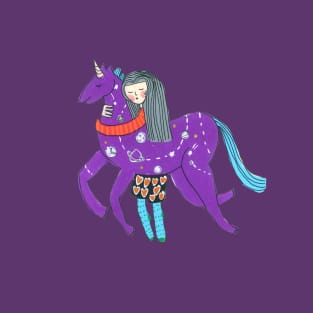 Purple Unicorn T-Shirt