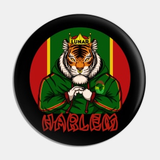 Harlem Year Of The Tiger | Vintage Sunset In African Colors Pin