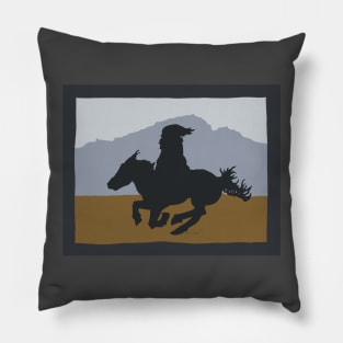 Mongolian on Horseback Pillow