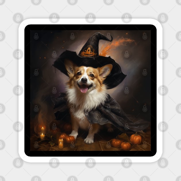 Corgi Witch Magnet by AtomicChonk