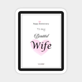 Valentine day/Heart wife card/Love/Anniversary/for wife rose bouquet Magnet