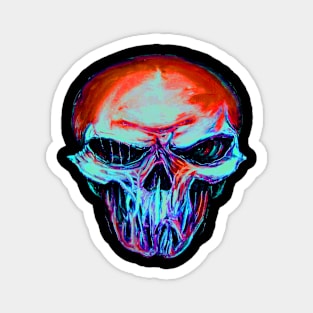 Deadly Silence red blue Magnet