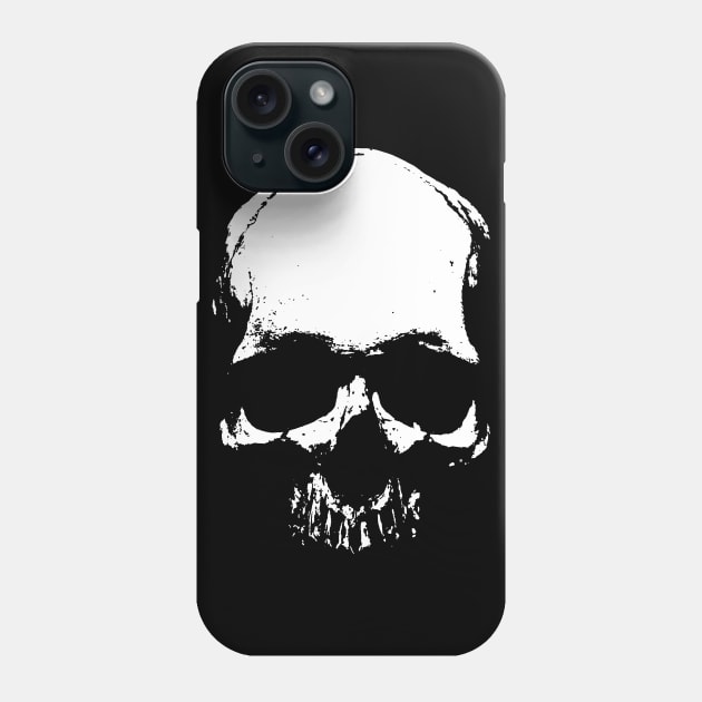 Human skull Phone Case by GrizzlyVisionStudio