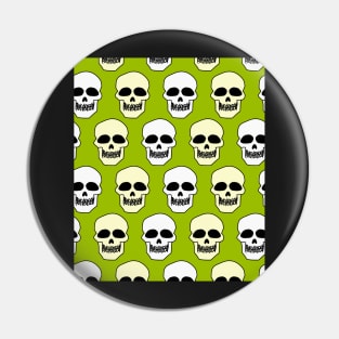 Skull pattern Pin