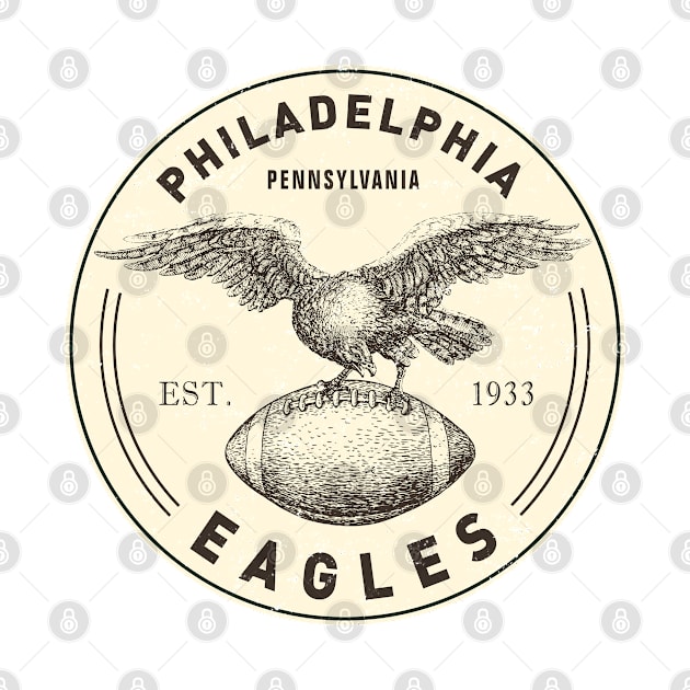 Vintage Philadelphia Eagles 1 by Buck Tee by Buck Tee