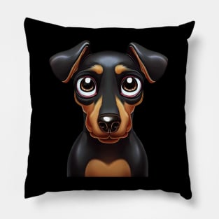 Delightful Doberman Pawsomeness Pillow