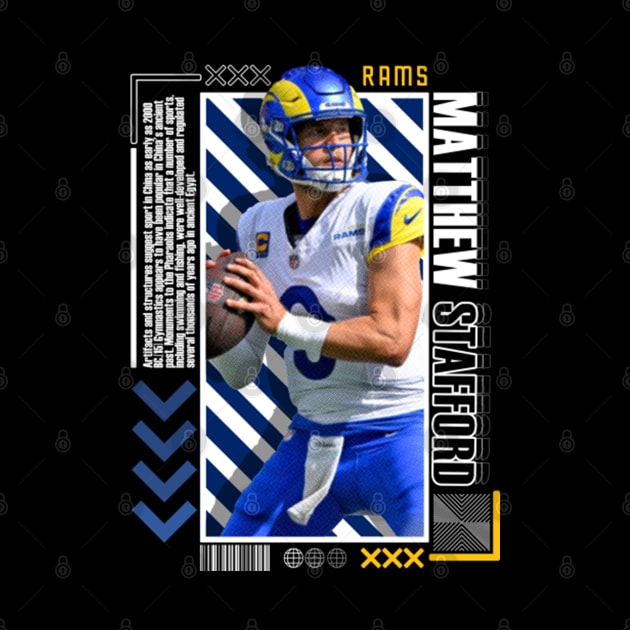 Matthew Stafford Paper Poster Version 10 by art.Hamdan