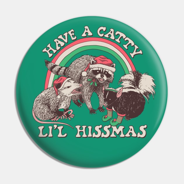 Catty Li'l Hissmas Pin by Hillary White Rabbit