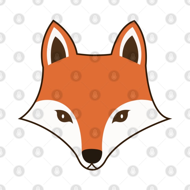 Scandinavian Style Fox Face by NataliePaskell