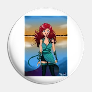 Fantasy Girl with background Pin