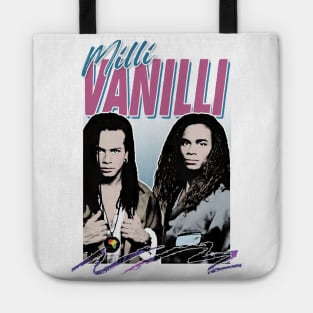 Milli Vanilli - 80's Fanart Aesthetic Design Tribute Tote