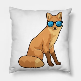 Fox with Sunglasses Pillow