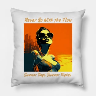 endless summer, summer days summer nights, fashion design v1 Pillow