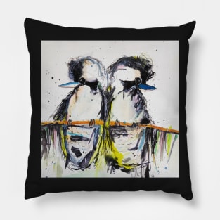 Two laughing Kookaburras Pillow