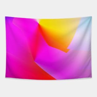 red yellow blue pink abstract texture Tapestry