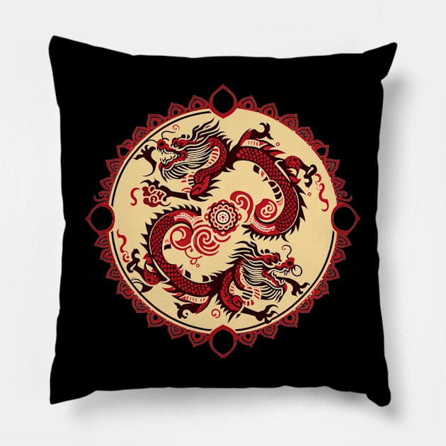 Chinese dragon Pillow by grappict