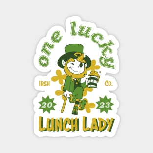 St. Paddy's DayOne Lucky Lunch Lady Magnet