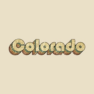 Colorado // Vintage Rainbow Typography Style // 70s T-Shirt