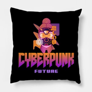 Cyberpunk Future Is Here 2077 Pillow