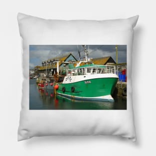 Mevagissey Harbour, Cornwall Pillow