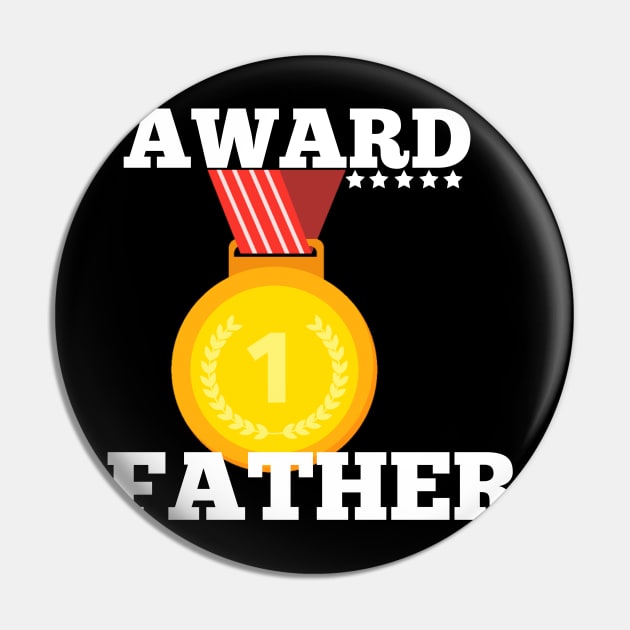 Award Trophy Father gift idea best Father family Pin by Flipodesigner