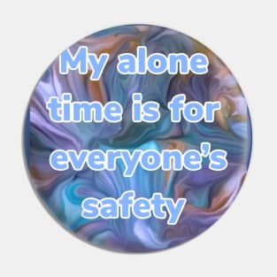 “My alone time” graphic abstract print Pin