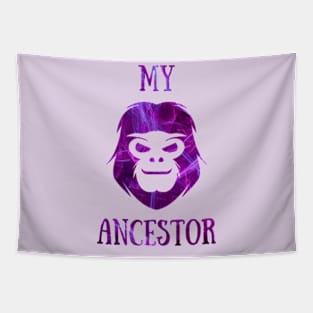 Purple Pattern Monkey Ancestor Tapestry