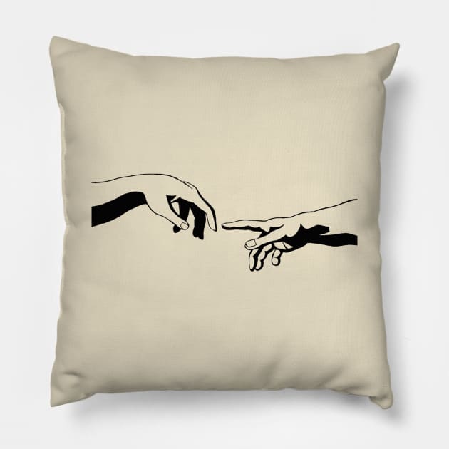 creation of adam Pillow by manthamcmurtrey