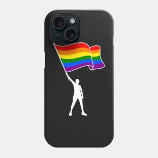 Pride Month Gay Apparel Waving LGBTQ Rainbow Pride Flag Phone Case