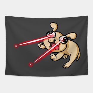 Laser Puppy Tapestry