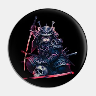 Samurai Cat Pin