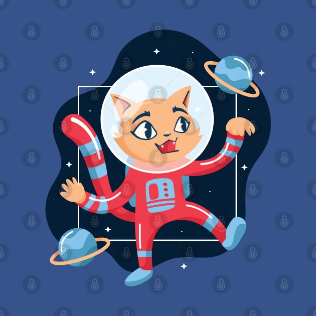 Astronaut Kitten by Safdesignx