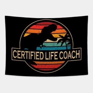 Certified Life Coach Dinosaur Tapestry