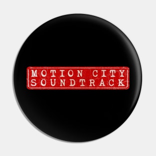 vintage retro plate Motion City Soundtrack Pin