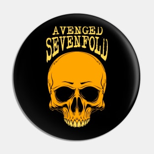 avenged gold skull Pin