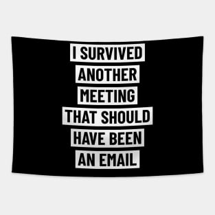 I survived another meeting that should have been an email Tapestry