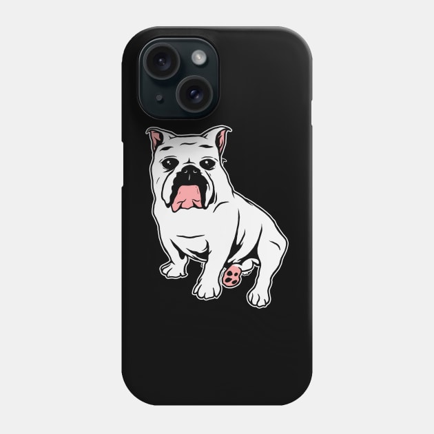 Bulldog Phone Case by phsycartwork