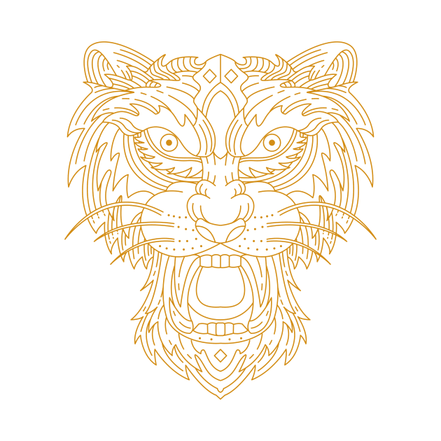 TIGER HEAD by polkamdesign