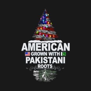 Christmas Tree  American Grown With Pakistani Roots - Gift for Pakistani From Pakistan T-Shirt