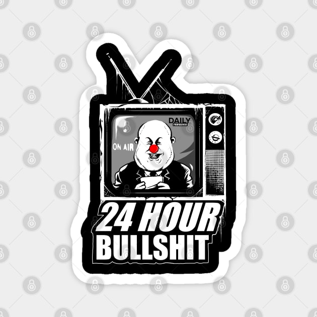 24 Hour Bullshit Magnet by wildsidecomix