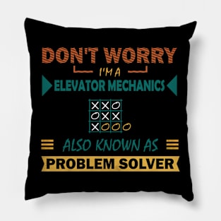 elevator mechanic problem solver Pillow