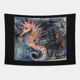 Three Seahorses Tapestry