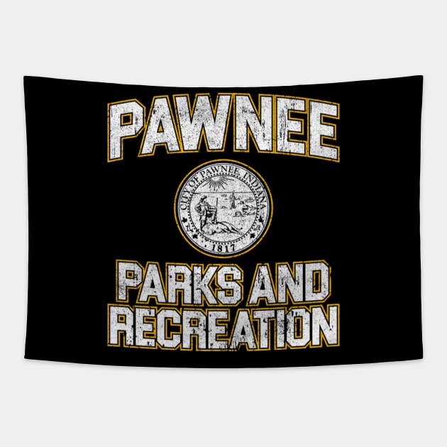 Pawnee Parks and Recreation T-Shirt Tapestry by shirlee sharri