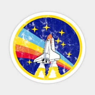 Space Shuttle Rainbow Magnet