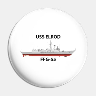 USS ELROD - FFG-55 OH PERRY CLASS Pin